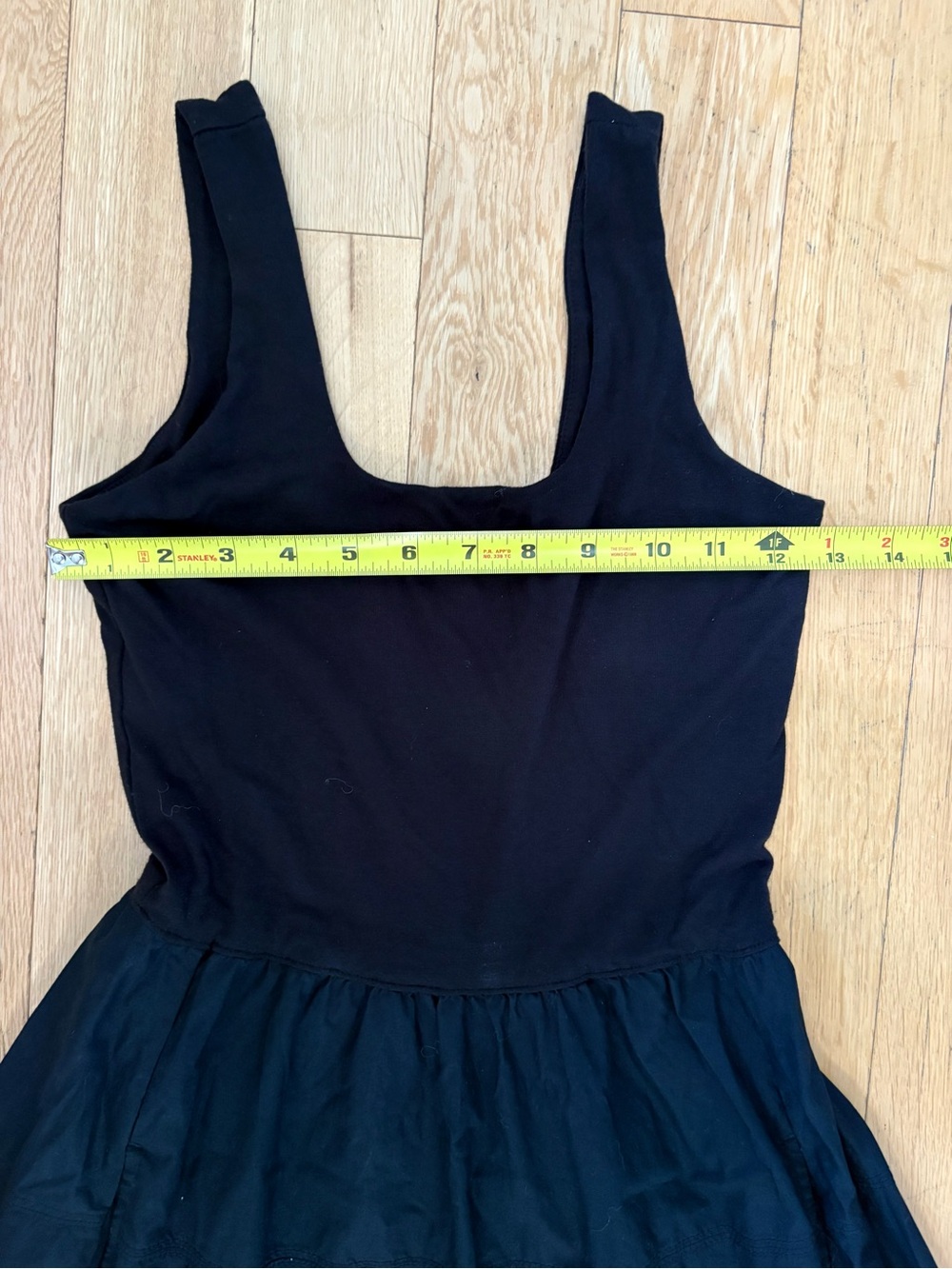 Everlane Riviera Knit Cotton Poplin Mixed Media Fit & Flare Midi Dress Black XXS - Picture 6 of 9